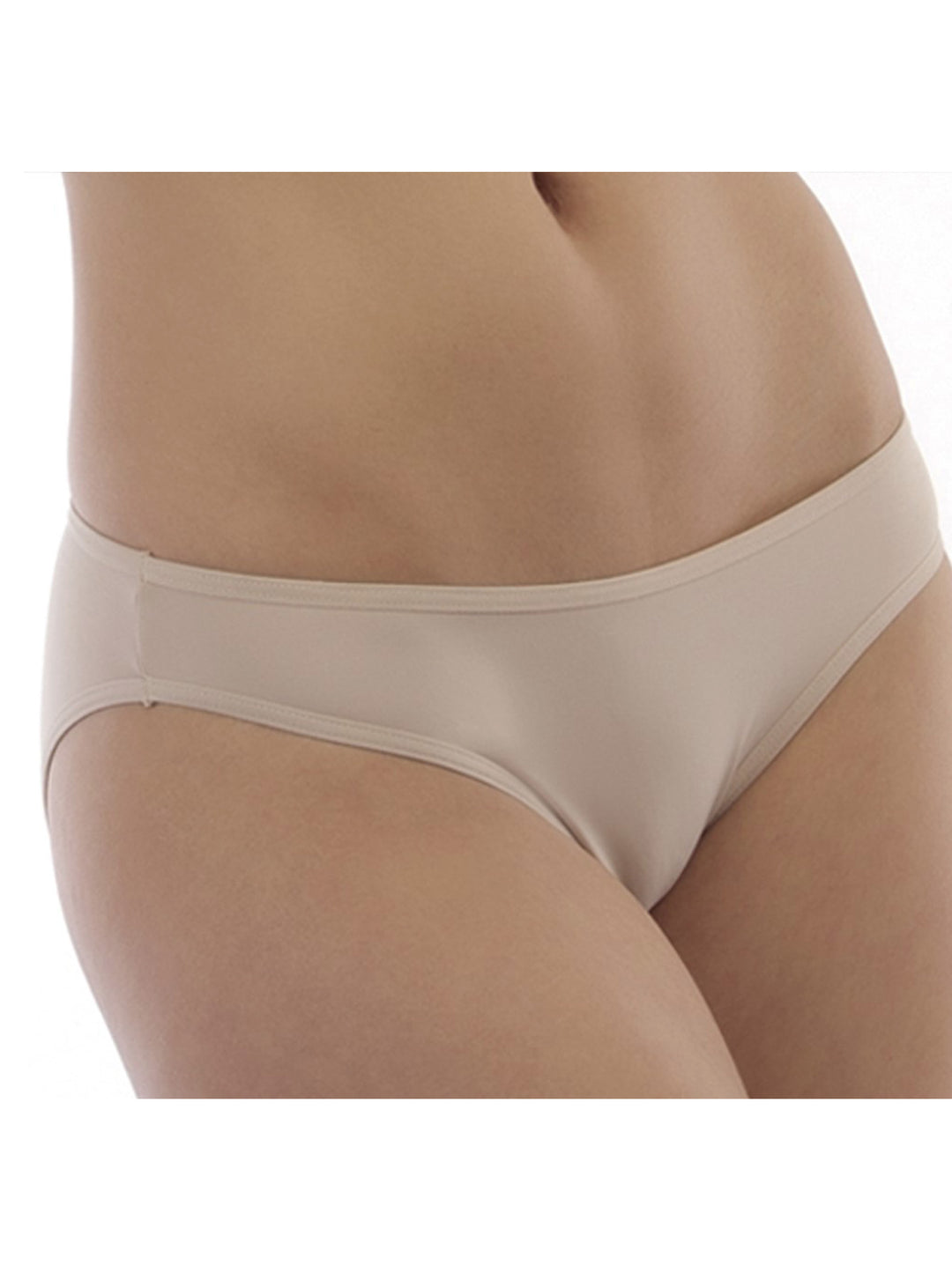 Panty de color beige para mujer con corte completo.