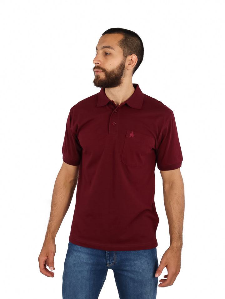 Playera Polo Palm Beach Color Vino para Hombre