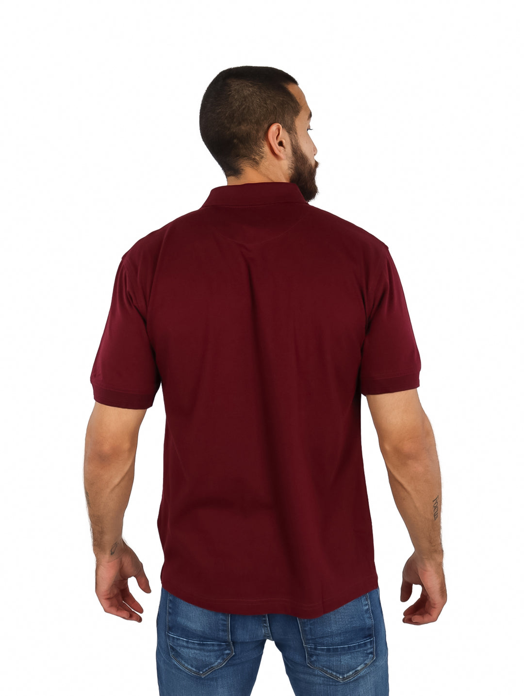 Playera Polo Palm Beach Color Vino para Hombre