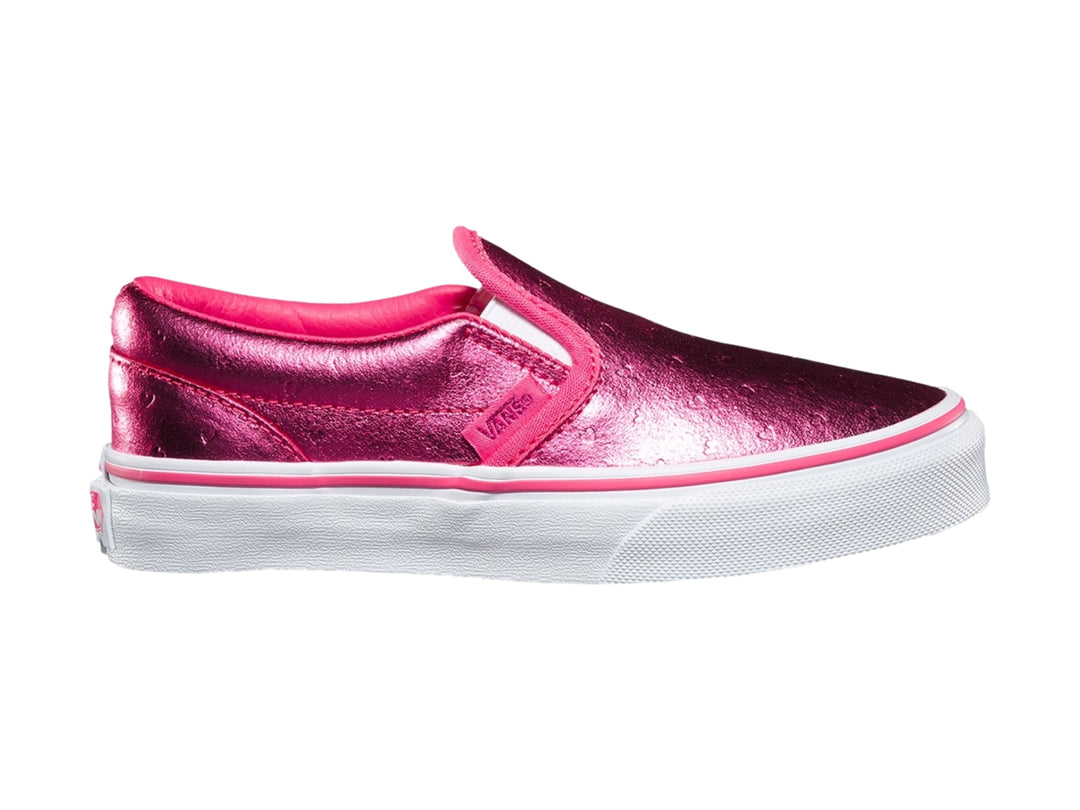 Tenis Vans Classic Slip On Rosa Metálico para Niña