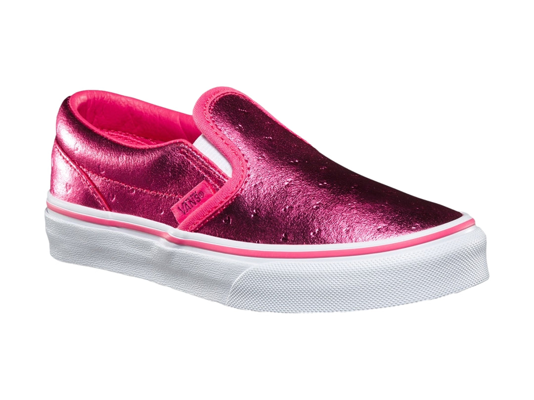 Tenis Vans Classic Slip On Rosa Metálico para Niña