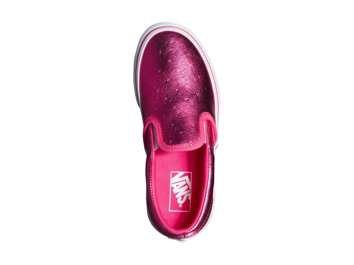 Tenis Vans Classic Slip On Rosa Metálico para Niña