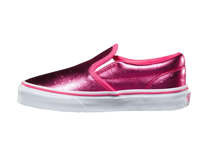 Tenis Vans Classic Slip On Rosa Metálico para Niña