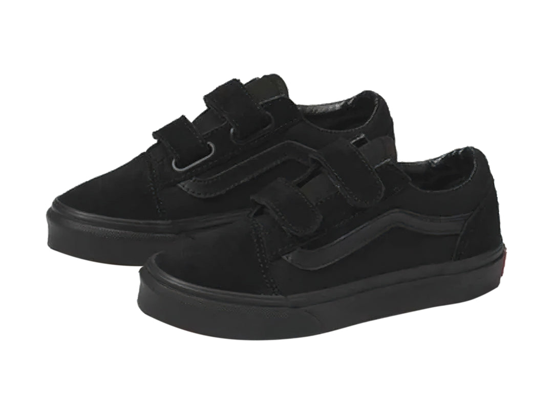 Tenis Vans Old Skool V Negros para Niño