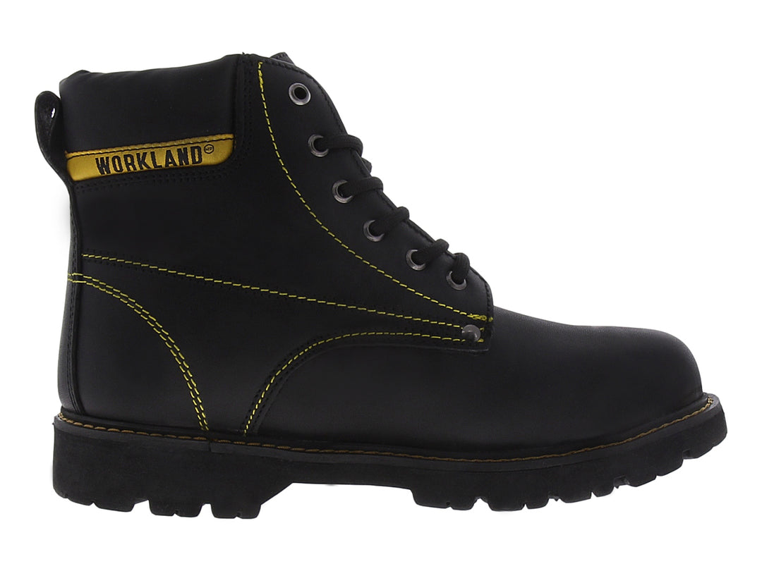 Botas de Trabajo Marco Delli Napa Negro para Hombre