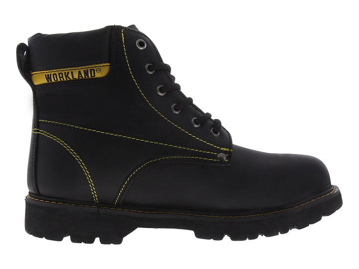 Botas de Trabajo Marco Delli Napa Negro para Hombre