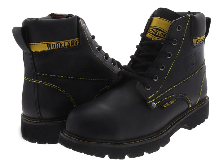 Botas de Trabajo Marco Delli Napa Negro para Hombre
