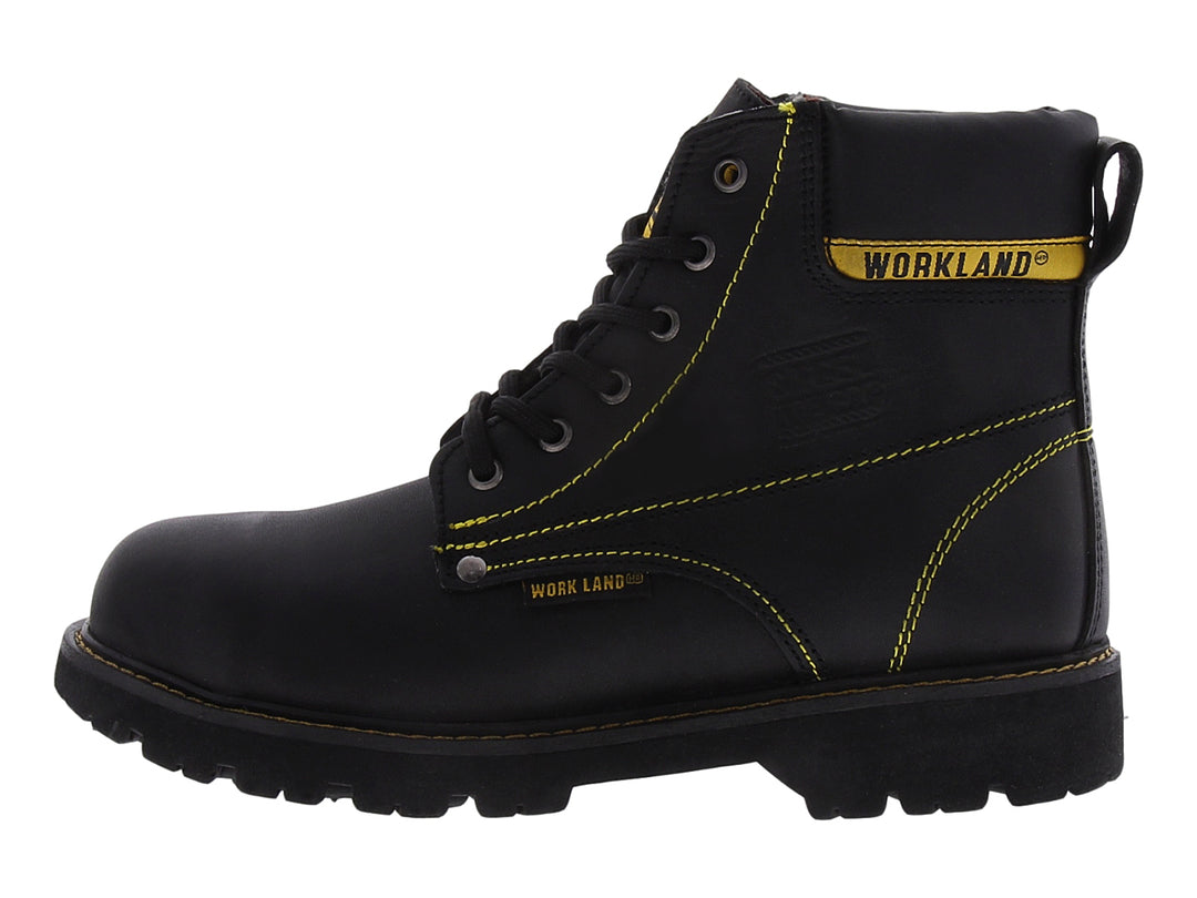 Botas de Trabajo Marco Delli Napa Negro para Hombre