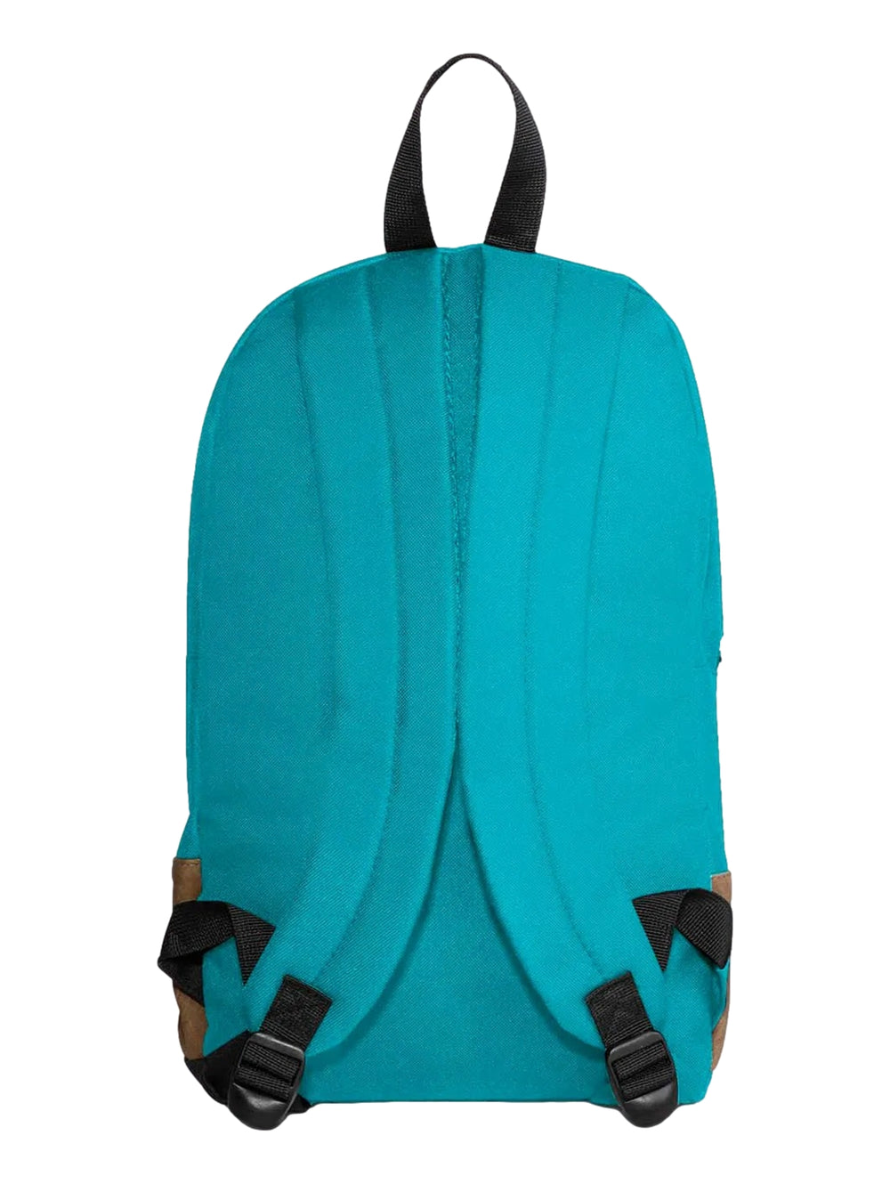 Mochila escolar Converse color menta con base marrón y logotipo blanco frontal.
