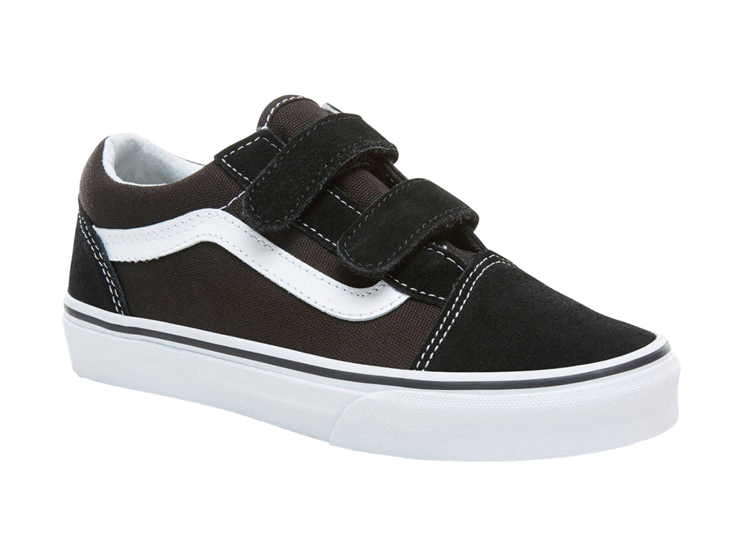 Tenis Vans Old Skool V Negro y Blanco para Niño