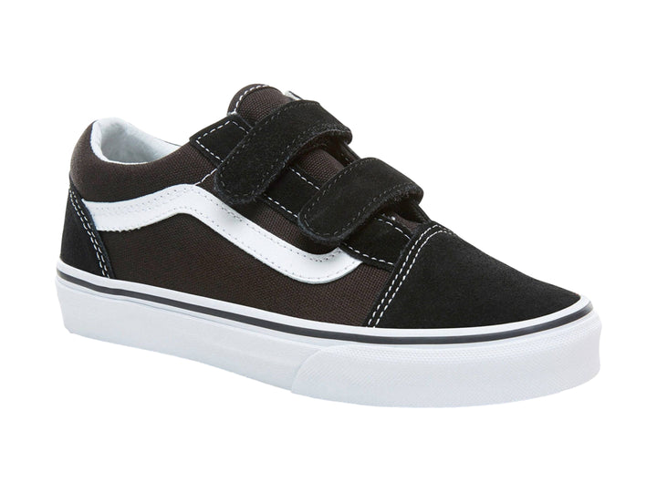 Tenis Vans Old Skool V Negro y Blanco para Niño