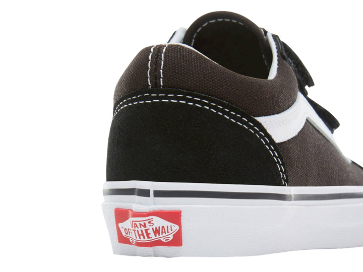 Tenis Vans Old Skool V Negro y Blanco para Niño