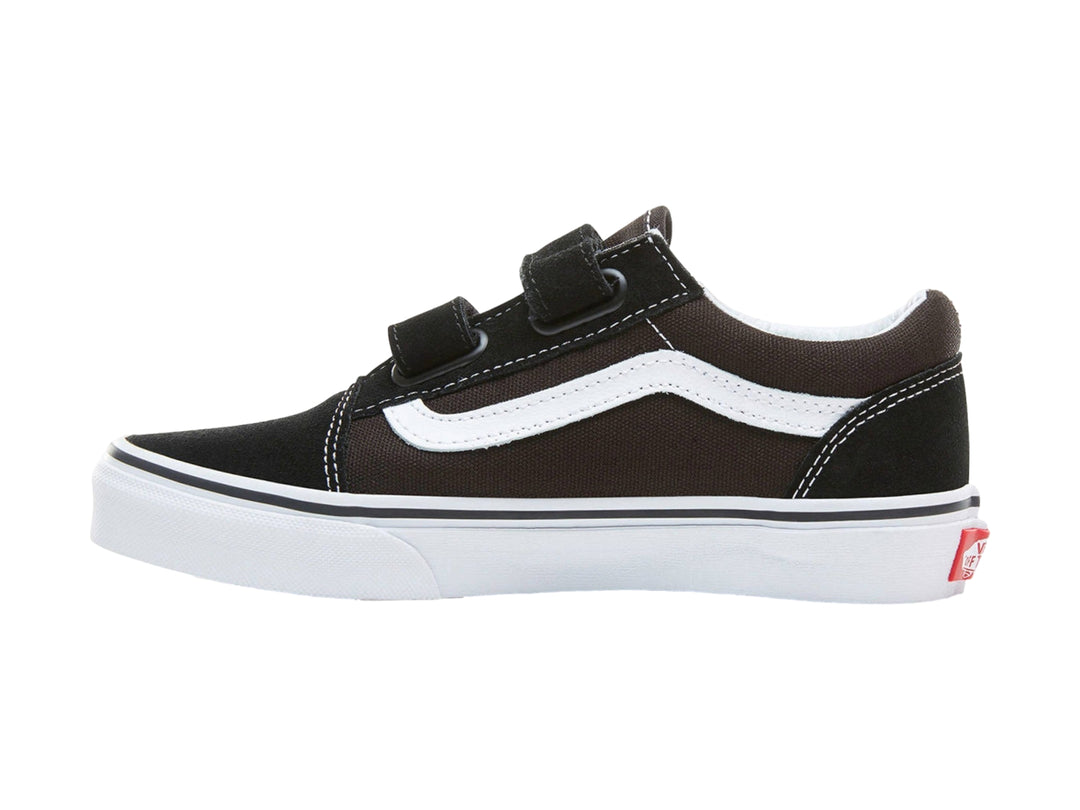 Tenis Vans Old Skool V Negro y Blanco para Niño