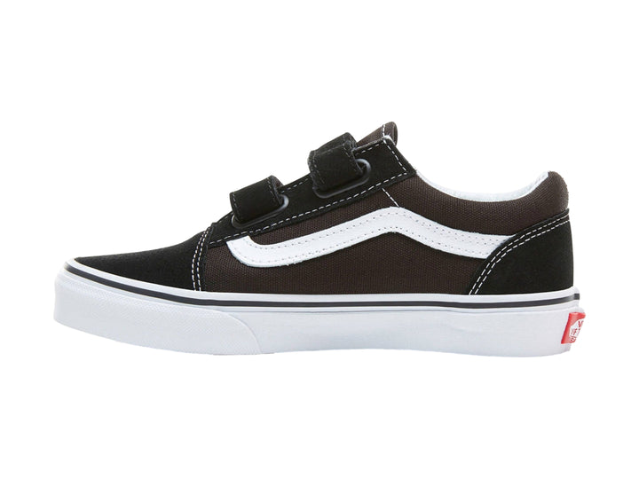Tenis Vans Old Skool V Negro y Blanco para Niño