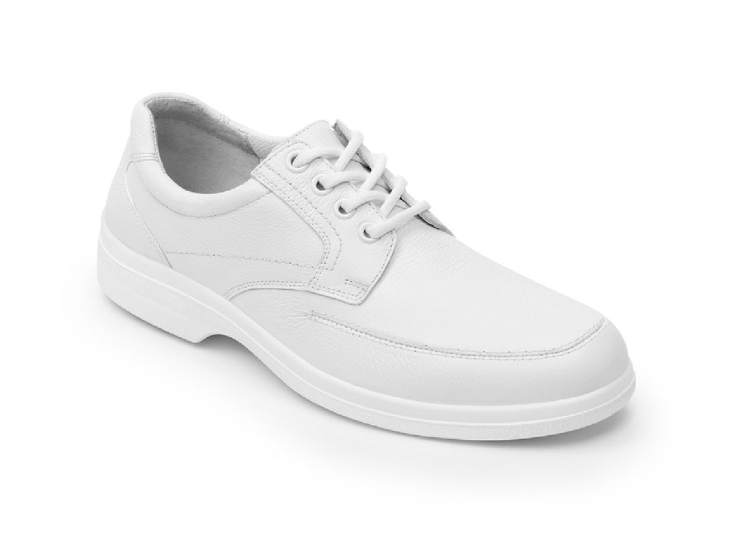 Zapato Flexi Marcel para hombre en color blanco con cordones y suela plana.