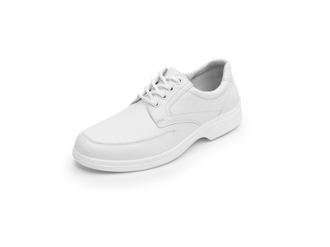 Zapato Flexi Marcel para hombre en color blanco con cordones y suela plana.