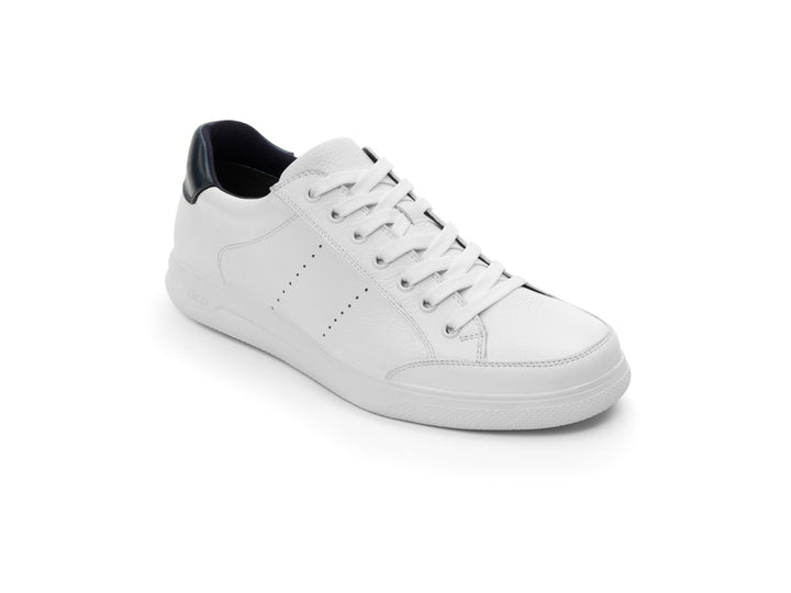Tenis Flexi Griezmann para hombre en color blanco con detalle azul marino en el talón.