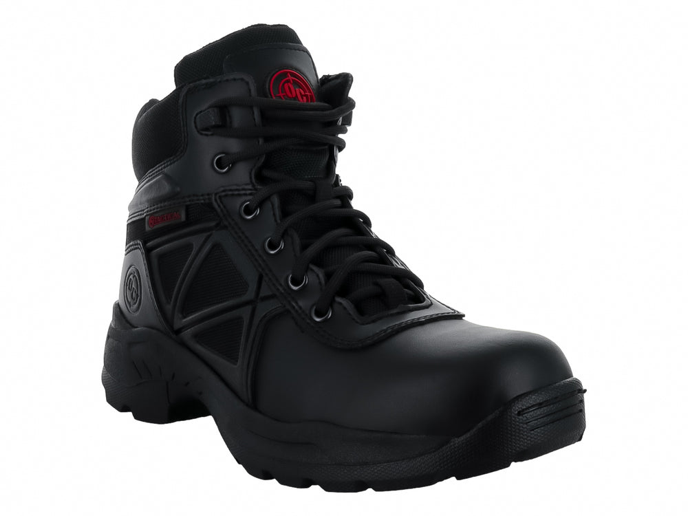 Bota táctica OC Tactical de color negro, con suela gruesa y diseño resistente para actividades intensas.