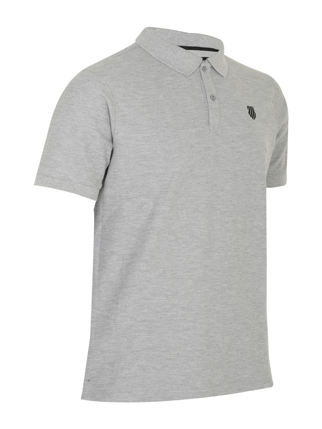 Playera polo K-Swiss color gris para hombre con cuello y manga corta.