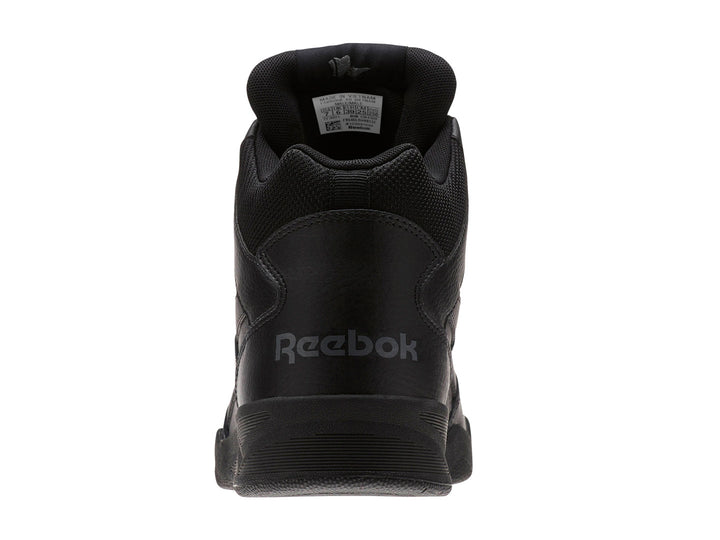 Tenis deportivos Reebok de corte alto en color negro.