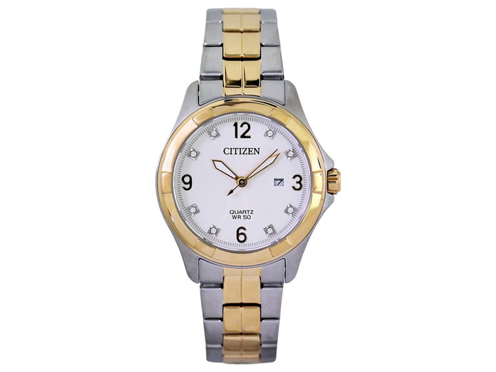 Reloj Citizen Analógico Bicolor Plata y Dorado para Mujer