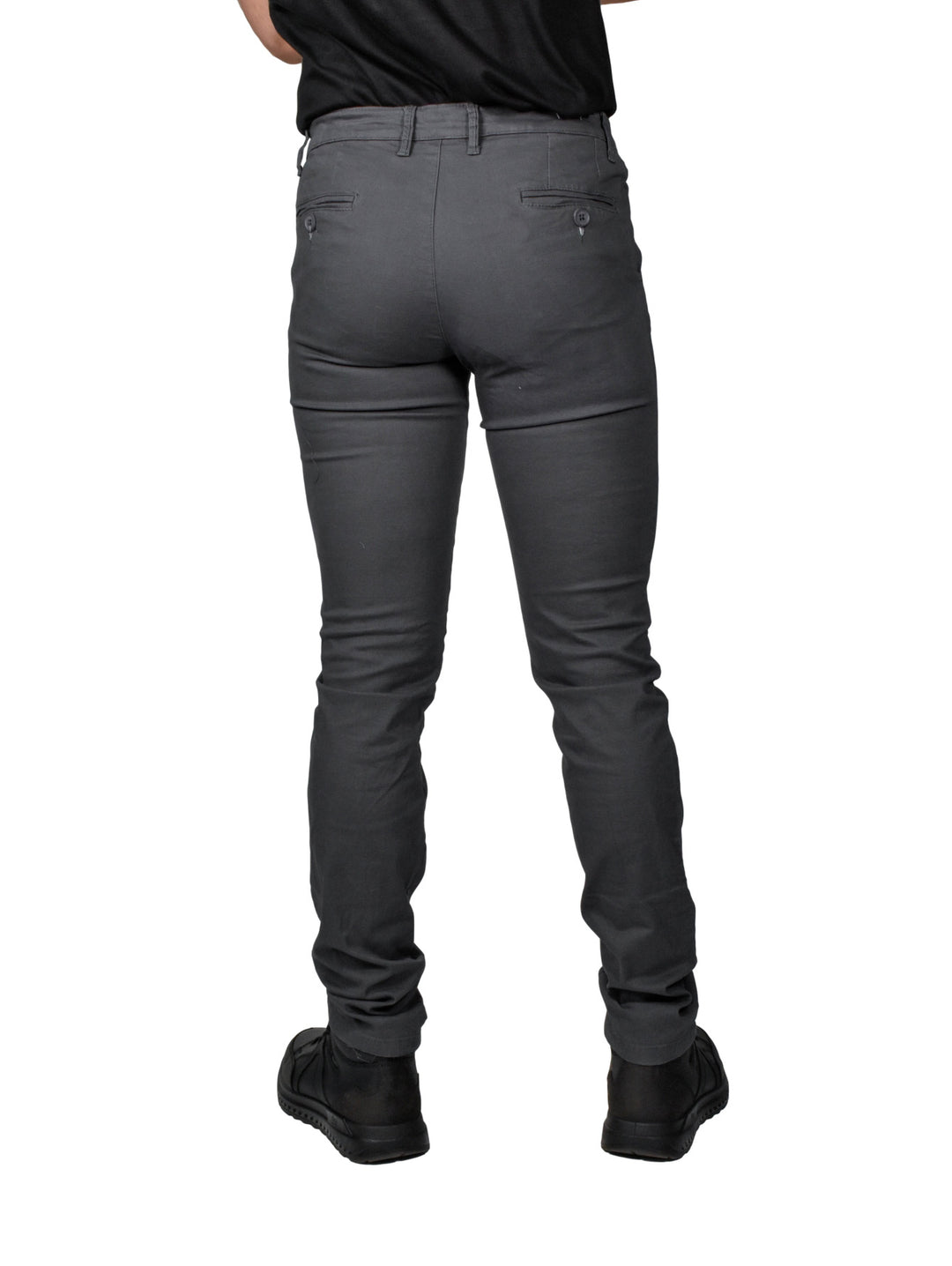 Pantalón slim fit color gris oxford para hombre