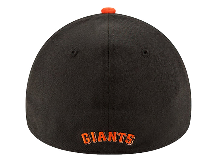 Gorra de béisbol New Era color negro con logotipo bordado en naranja de los San Francisco Giants.
