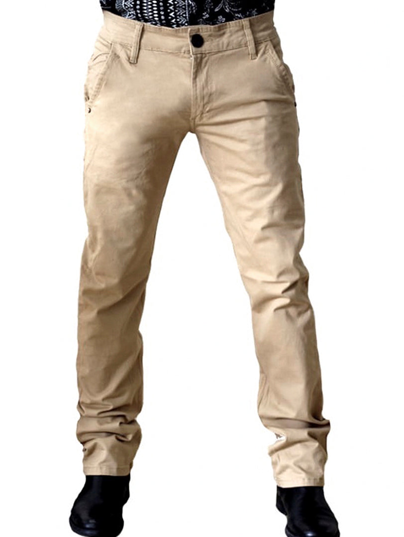 Pantalón casual color camel para hombre de la marca Gevy Jeans.