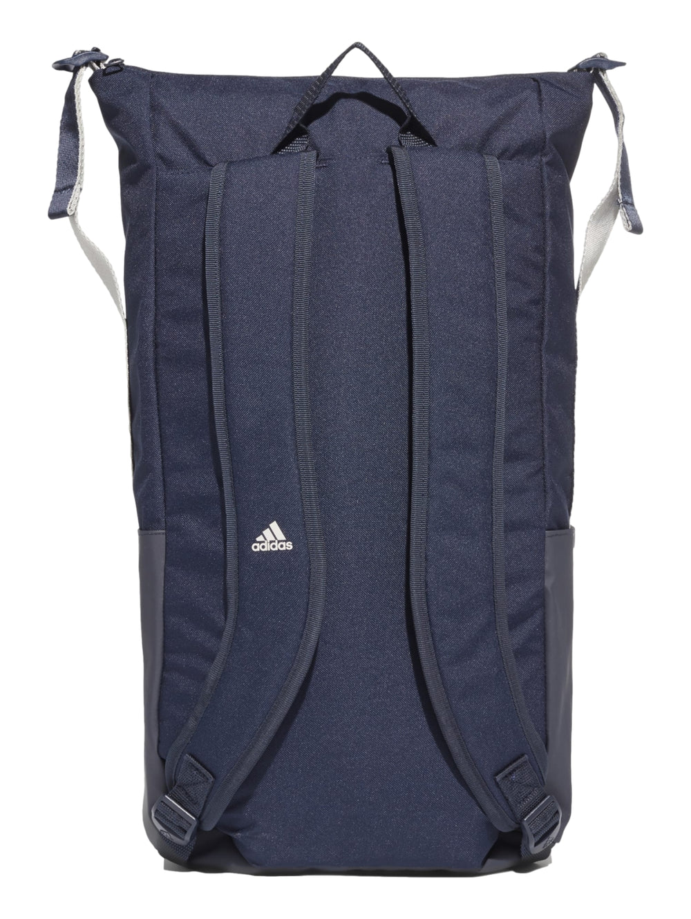 Mochila Adidas ZNE Core color azul marino con logotipo blanco en la parte inferior.