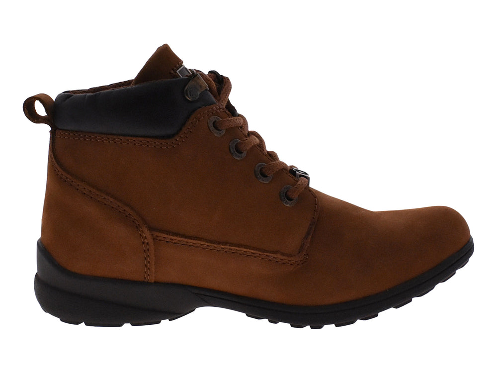 Botas Jeep Patriot para mujer en color bronce con cuello y suela en color negro.