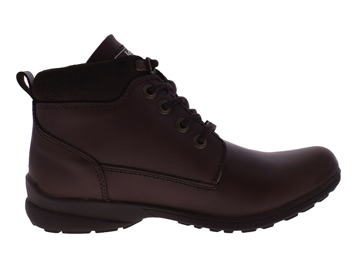 Par de botas Jeep Patriot para mujer en color café con agujetas y acabado mate.