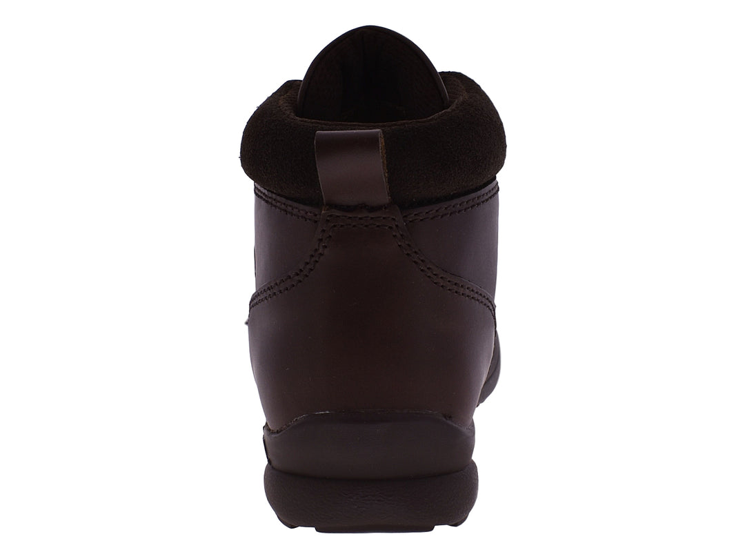 Par de botas Jeep Patriot para mujer en color café con agujetas y acabado mate.