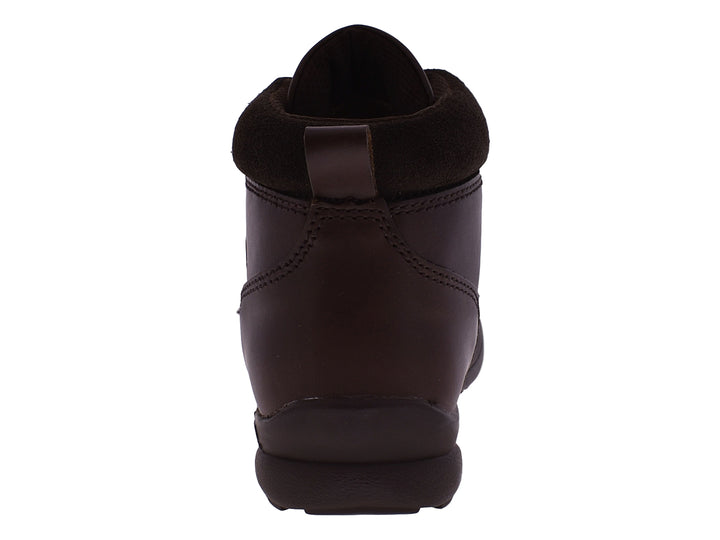 Par de botas Jeep Patriot para mujer en color café con agujetas y acabado mate.