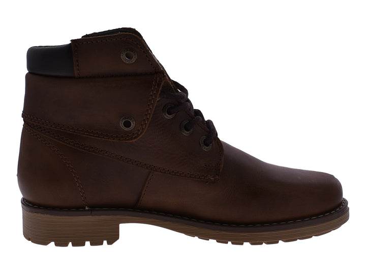 Botas Jeep Hamilton para mujer en color marrón encino roble con agujetas y acabado en cuero.