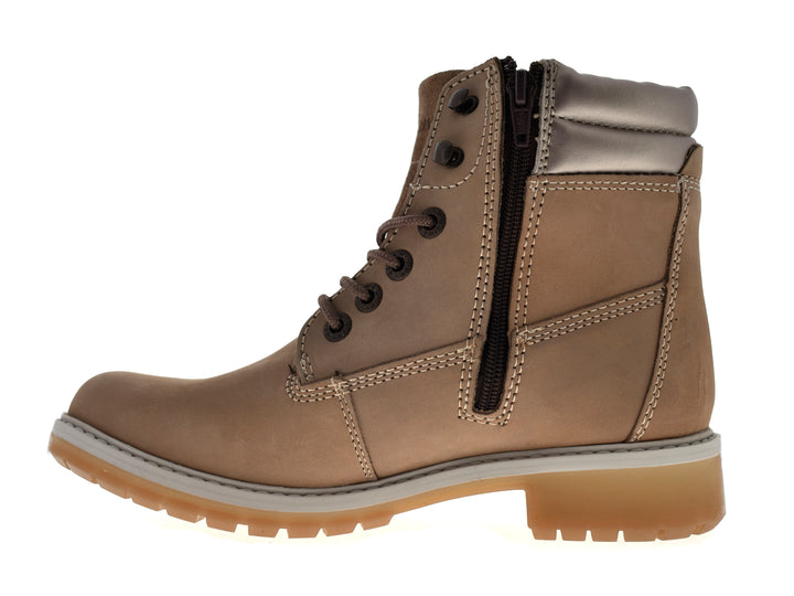 Botas Swissbrand de Cuero Color Carne para Mujer