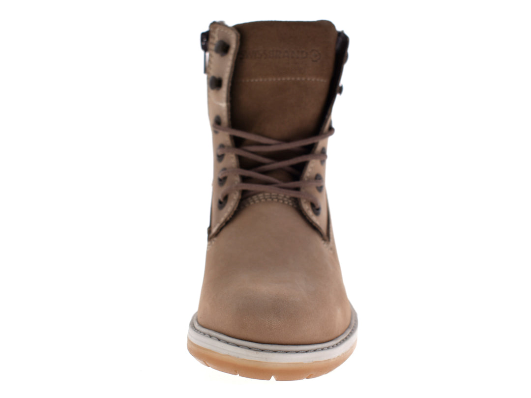Botas Swissbrand de Cuero Color Carne para Mujer