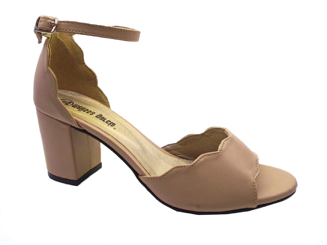 Sandalias Luna Rosa Color Maquillaje para Mujer