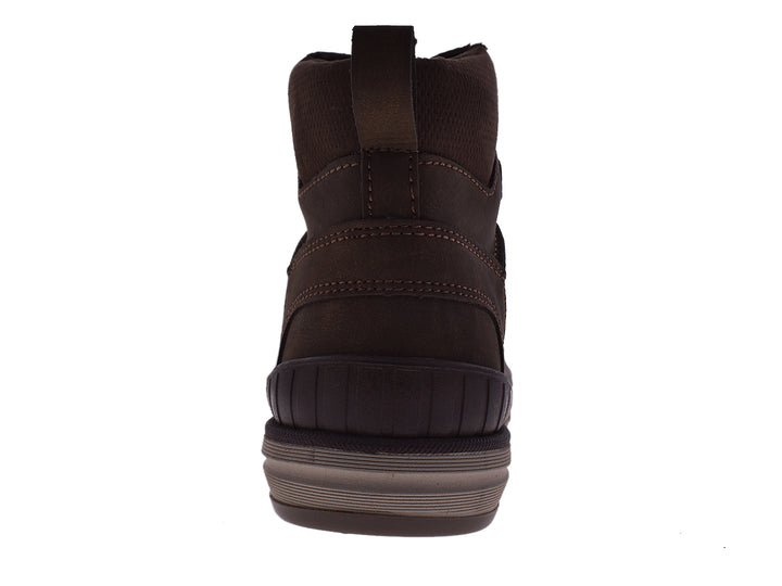 Botas Romanos color café para hombre, estilo casual con cordones y acabado mate.
