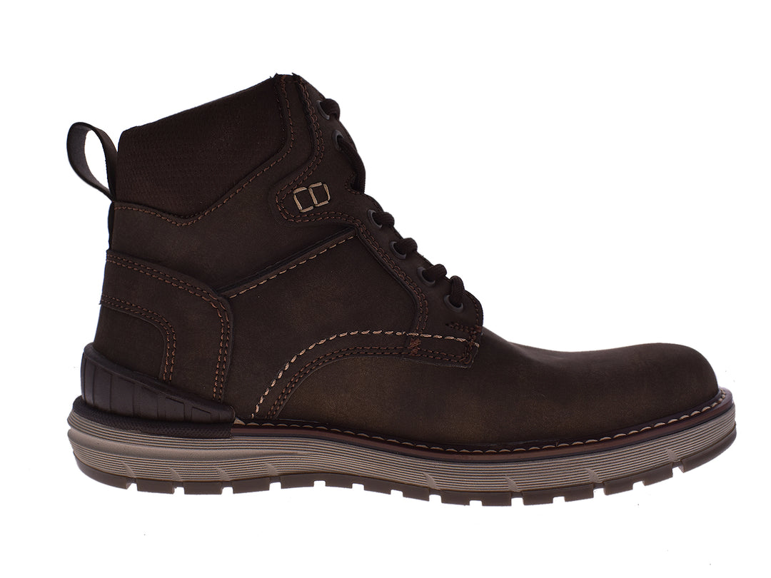 Botas Romanos color café para hombre, estilo casual con cordones y acabado mate.