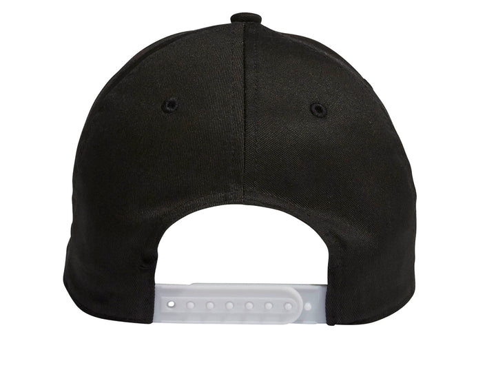 Gorra Adidas Daily de color negro con logotipo blanco en la parte frontal.