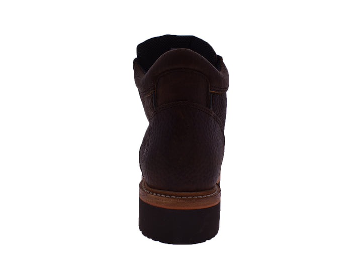 Par de botas 7 Leguas modelo Bull Fight en color ocre, fabricadas en cuero con suela gruesa y cordones.