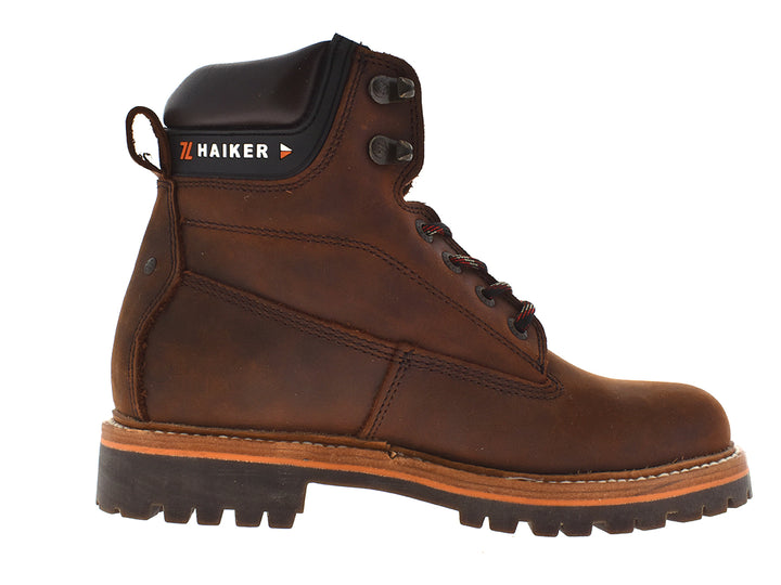 Par de botas 7 Leguas color bronce para hombre, confeccionadas en cuero con suela robusta y cordones.