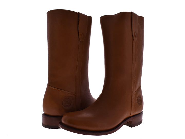 Par de botas vaqueras 7 Leguas en color marrón maple, confeccionadas en cuero liso con diseño clásico.