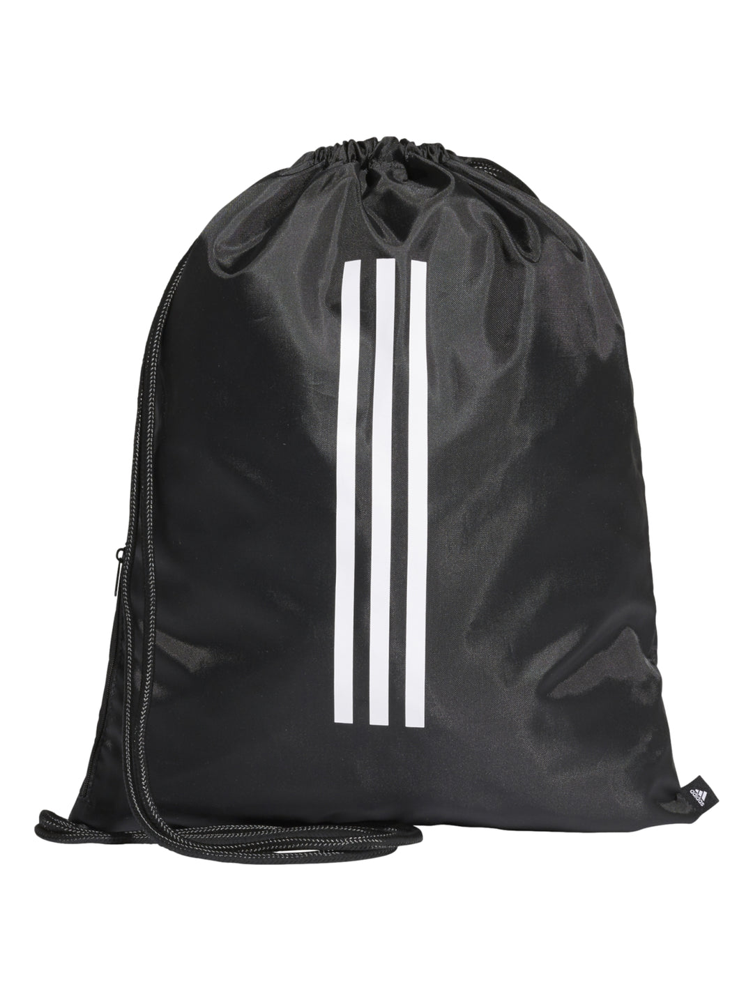 Mochila de cordones Adidas Tiro GB en color negro con logotipo blanco frontal.