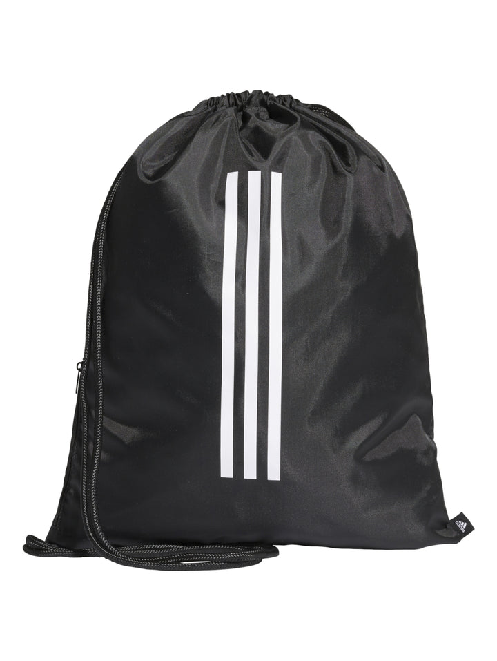 Mochila de cordones Adidas Tiro GB en color negro con logotipo blanco frontal.