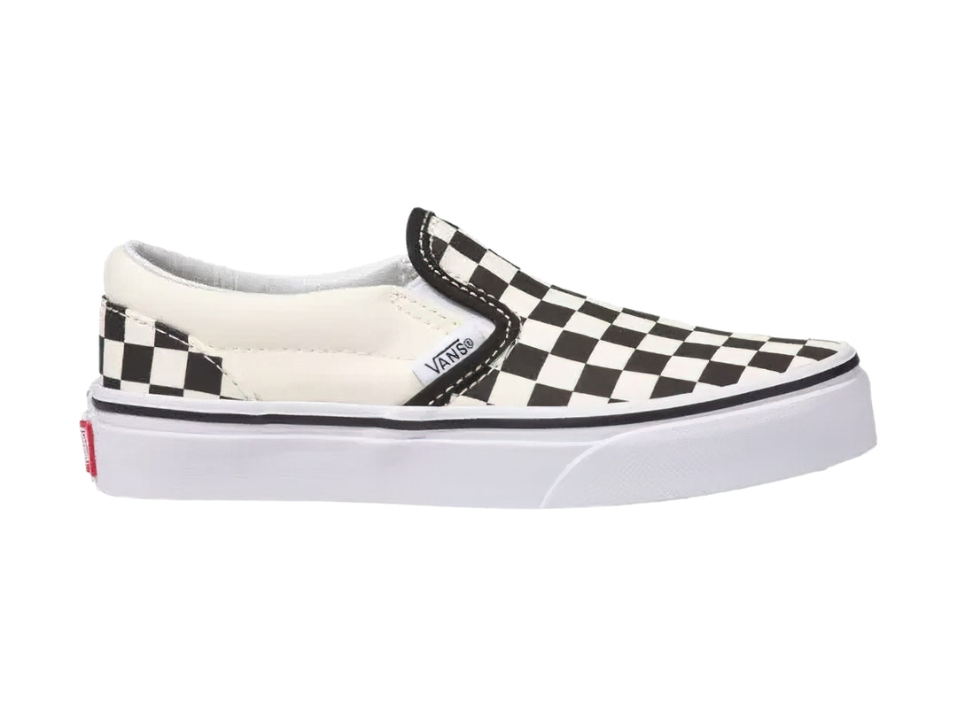 Tenis Vans Classic Slip On Checkerboard Negro/Blanco para Niño