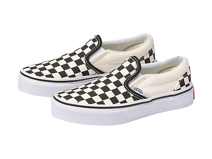 Tenis Vans Classic Slip On Checkerboard Negro/Blanco para Niño