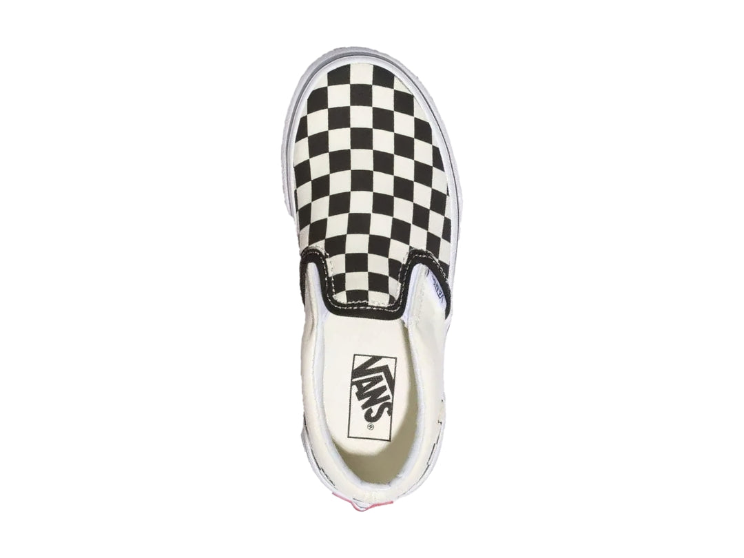 Tenis Vans Classic Slip On Checkerboard Negro/Blanco para Niño