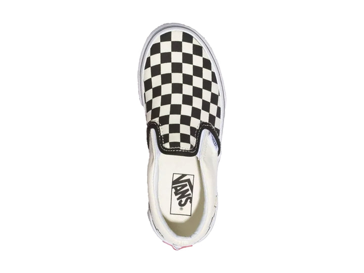 Tenis Vans Classic Slip On Checkerboard Negro/Blanco para Niño