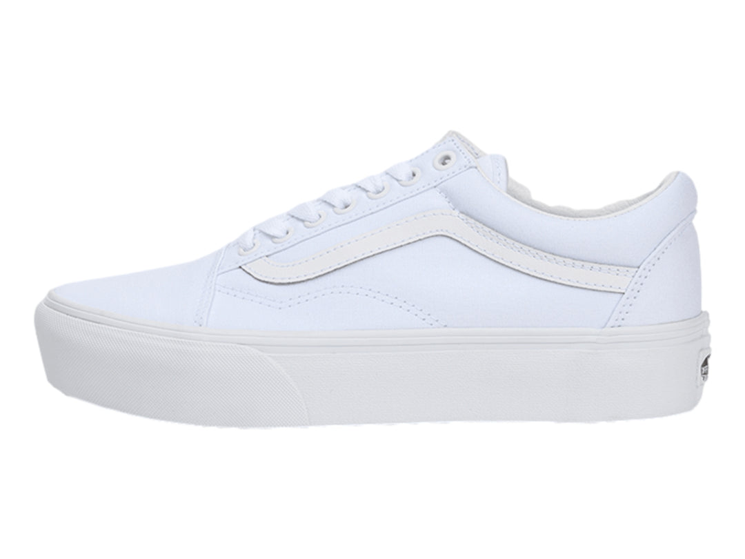 Tenis Vans Old Skool Platform Blanco para Mujer
